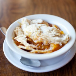 Peach cobbler