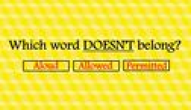 Can You Decipher Which Word Doesn't Belong?