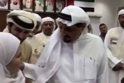 Video: Ajman Ruler adopts two Syrian kids