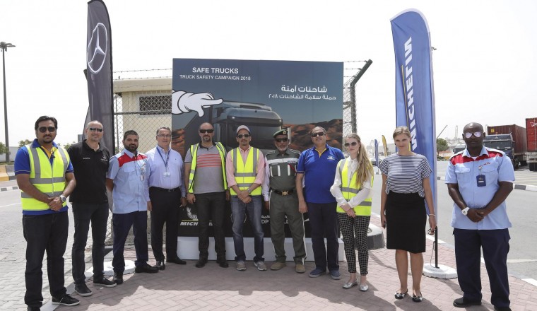 Safe Trucks 2018: A Road Safety Initiative Launched in Dubai by RTA, DP World, Gargash Enterprises - Mercedes-Benz and Michelin