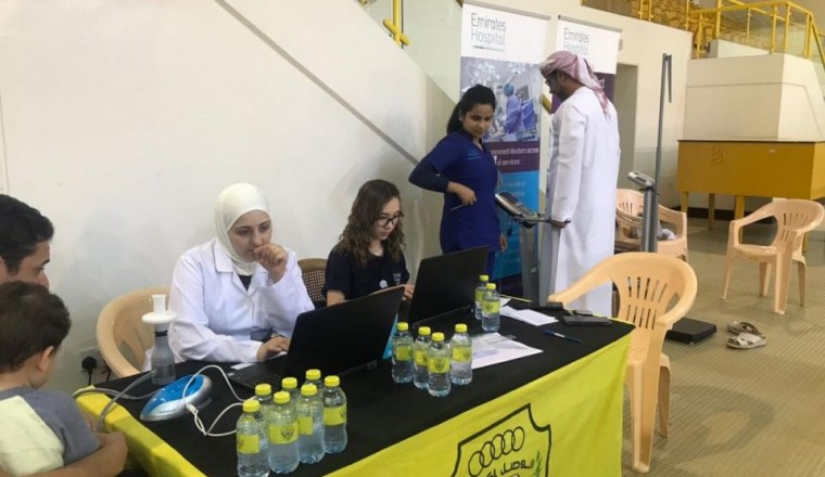 Over 500 Members of Dubai Police and Al Wasl Club Receive Free Health Screenings