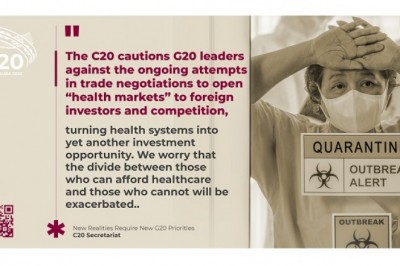 Urgent Statement by the Civil 20 to the G20 Virtual Summit on COVID-19: New Realities Require New Priorities