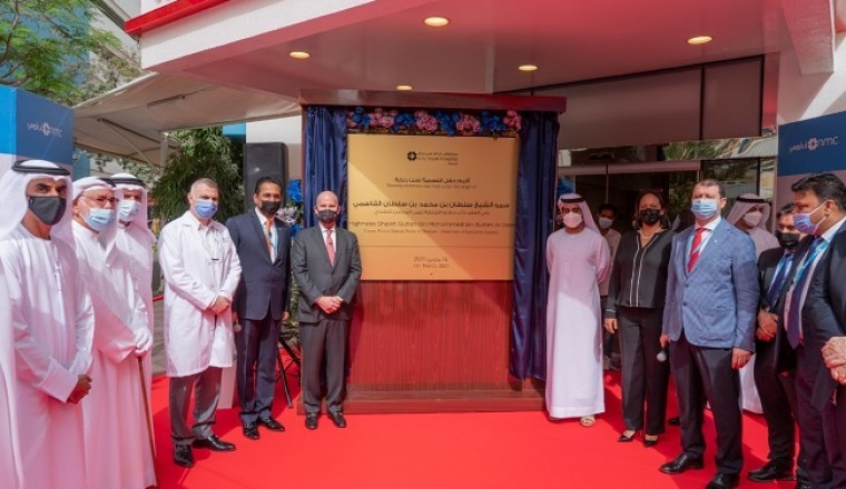Sheikh Salem bin Abdulrahman Al Qasimi attends the renaming ceremony of Al Zahra Hospital into NMC Royal Hospital Sharjah