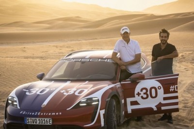 Porsche goes the extreme to kick off launch for new Taycan Cross Turismo