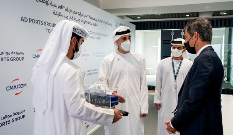 AD Ports Group y CMA CGM Group anuncian un acuerdo para invertir 570 millones de AED en la nueva terminal del Khalifa Port