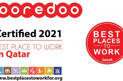 Ooredoo Qatar Named a Best Place to Work in Qatar 2021