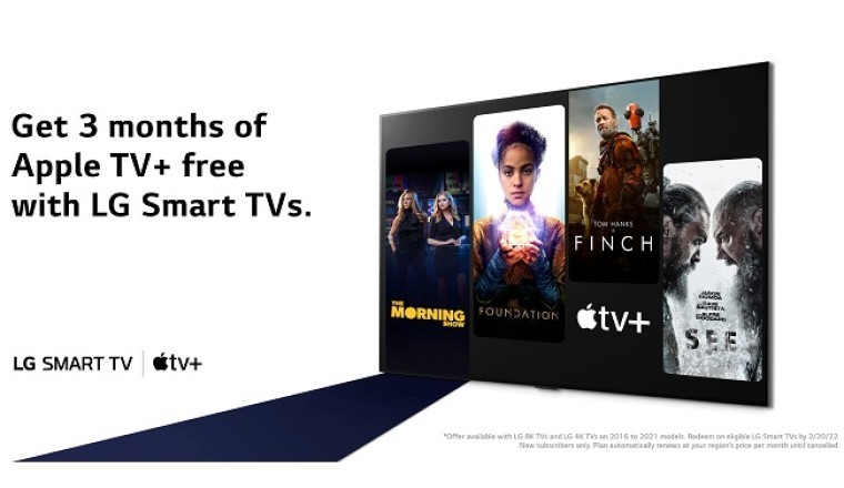 LG To Offer Customers Apple TV+ Three Month Trial