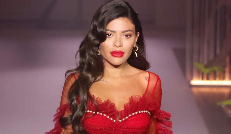 Saudi influencer Alanoud Badr walks for Elisabetta Franchi in Milan