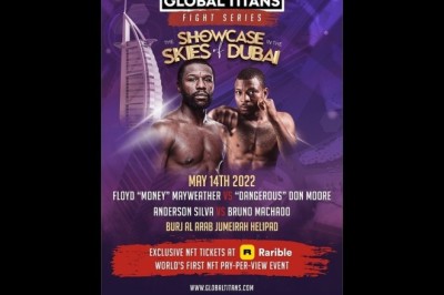 جلوبال تايتانز تستضيف أول فعالية من نوعها في العالم بنظام الدفع مقابل المشاهدة يعتمد الرموز غير القابلة للاستبدال، تُبثّ مباشرة من مهبط طائرات فندق برج العرب في 14 مايو