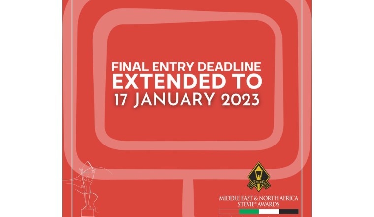 Entry Deadline Extension Announced for the 2023 Middle East &amp; North Africa Stevie® Awards