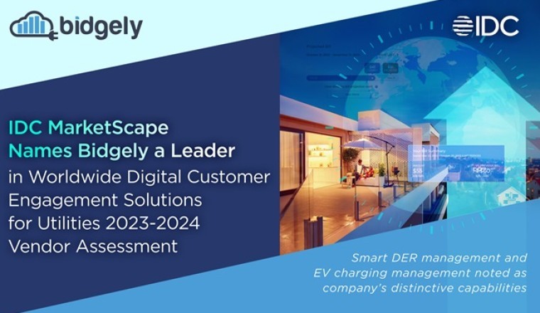 IDC MarketScape Names Bidgely a Leader in Worldwide Digital Customer Engagement Solutions for Utilities 2023-2024 Vendor Assessment