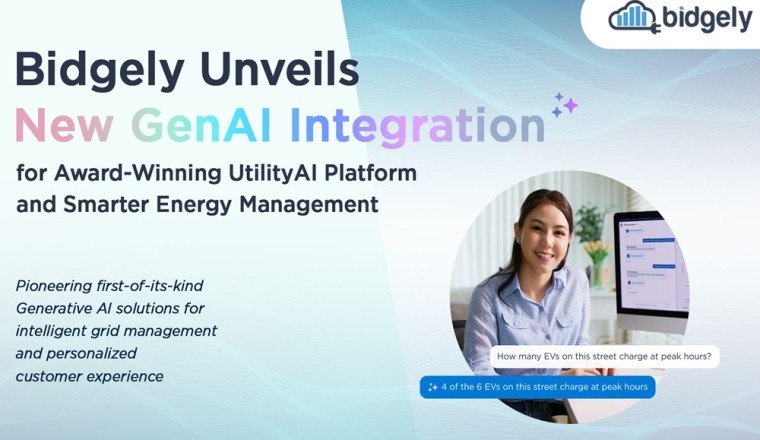 Bidgely Unveils New GenAI Integration for Award-Winning UtilityAI Platform and Smarter Energy Management