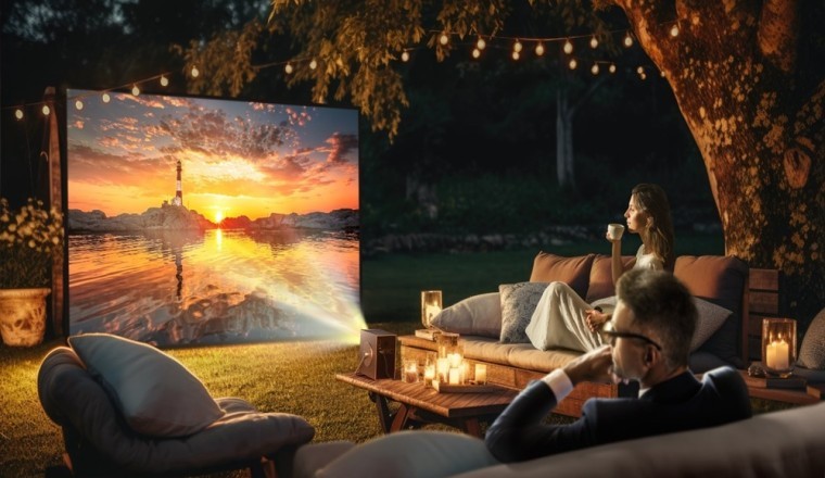 Experience Festive Movie Magic Outdoors With LG Cinebeam Q – The Portable Cinema Under The Stars!