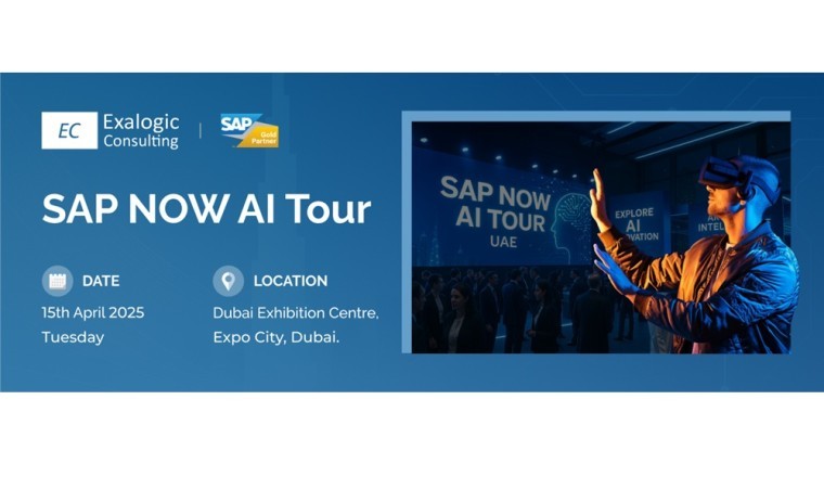 Exalogic Consulting to Unveil Breakthrough AI Innovations at SAP NOW Tour – Dubai on 15 April 2025