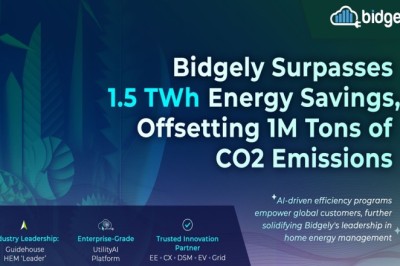 Bidgely تحقِّق إنجازًا بتجاوزها 1.5 تيراواط/ساعة من توفير الطاقة، مما أسهم في تعويض أكثر من مليون طن من انبعاثات ثاني أكسيد الكربون