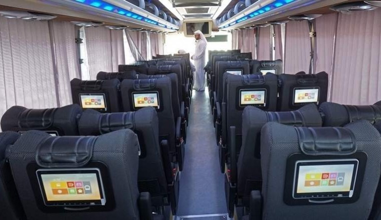 Dubai to Ajman in Dh12, with free WiFi and movies