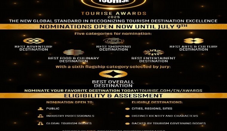 Recognizing the World’s Most Exceptional Destinations: Nominations Now Open for the Inaugural TOURISE Awards